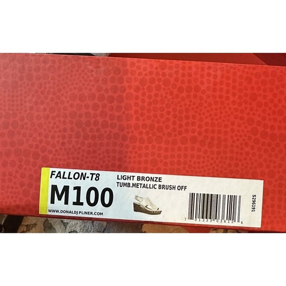 Donald J Pliner Fallon Bronze Platform Wedge Sandals N5673 Size 10M - Picture 7 of 7